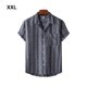 thumbnail image 3 of Qarigey Camisa de poliéster para hombre, cuello vuelto de repuesto, verano, reutilizable, elegante, Vintage, estampado de playa, camisas Camisetas 2XL, 3 of 6