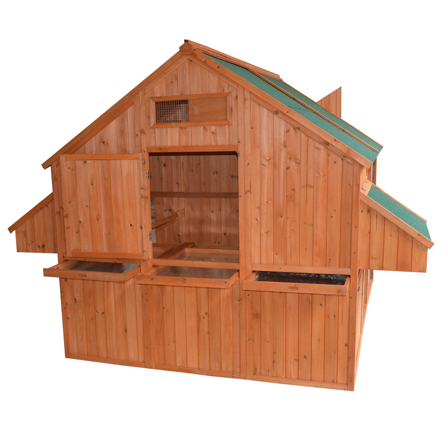 Pawhut Extra Large Backyard En Coop