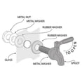 thumbnail image 5 of 12/16mm Wine Barrel Water Spigot Tap 304 Stainless Steel Faucet For Wine Beer Oak Barrel Beverage Dispenser Bar Supplies cabinet, 5 of 5