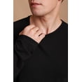 thumbnail image 2 of Men's Long Sleeve Crew Neck Shirt Size: XL | Color: Black, 2 of 5