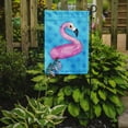 thumbnail image 2 of Carolines Treasures BB8256GF Flamingo Floaty Blue Polkadot Flag Garden Size  Small multicolor, 2 of 3