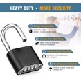 4 Digit Code Padlock, 1 PC Combination Padlock Outdoor Waterproof