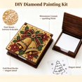 thumbnail image 3 of 2-in-1 Christmas Bells Diamond Painting Box, DIY Gem Art Jewelry Organizer & Sticky Note Holder, Wooden Holiday Desk Decor Gift, 3 of 6