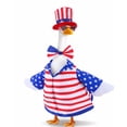 thumbnail image 4 of Patriotic Uncle Sam 4 Piece Porch Goose Outfit For 23 Inch Lawn Geese 4th Of July Shirt Hat Sunglasses And Bow Tie For Yard And Front Porch Decor, 4 of 8