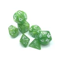 thumbnail image 1 of 7Pcs/Set 10mm Mini Tabletop Board Game Dice Plastic Green White Black Purple Blue Yellow Multi Sided Dnd Dice Polyhedral Dice, 1 of 5