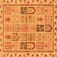 thumbnail image 1 of Ahgly Company Indoor Square Abstract Orange Modern Area Rugs, 6' Square, 1 of 4