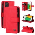 thumbnail image 1 of Case for Samsung Galaxy A03 Cover Zipper Pocket Wallet Case Magnetic Protective - Red, 1 of 5