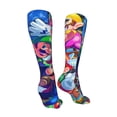 thumbnail image 2 of Lsque Mario Print Women's Men's Novelty 20in Crew Socks Cotton Socks Knee High Socks for Walking,Running,Nurses,Pregnancy, 2 of 6