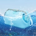thumbnail image 5 of Silicone Crossbody Pouch With Adjustable Strap & Sealed Zipper Design For Pool Beach Swimming Travel Outdoor Use(Blue-20X11Cm), 5 of 6