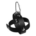 thumbnail image 4 of pelotas de juguete para perros con mosquetón, funda de béisbol de cuero sintético, correa para parques, camping, deportes de interior y patio. Negro, 4 of 8