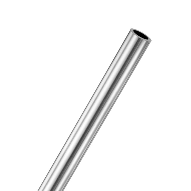 Tubo de acero inoxidable 316 Uxcell 1Paquete, 2mm OD 0.5mm grosor de pared 300mm L tubería recta