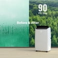 thumbnail image 5 of COZONY 14,000 BTU Portable Air Conditioner & Dehumidifier, 3-in-1 Portable AC W/ Remote Control, Digital Display, 24 Hours Timer, Cools up to 550-750 Sq. Ft，Installation Kits for Office, Home, White, 5 of 7