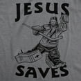 thumbnail image 2 of Jesus Saves Hockey Goal T Shirt Funny Religious Christian Faith Hilarious Tee Graphic Tees, 2 of 9