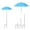 Sky Blue B, variant on Upgraded Plant Umbrellas for Outdoor Plants, Larger Garden Plant Umbrella Shade with Adjustable Angle, 43.4" Higher Sun Shade for Plants, Potted Plant, Garden Beds (Straight Edges) Pink B