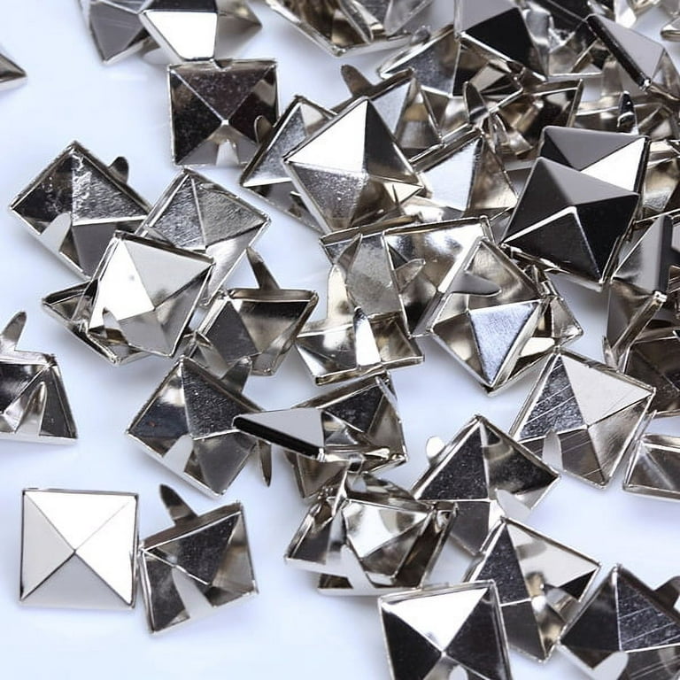Square Pyramid 3mm Stud / Silver Nail Art Studs – Daily Charme