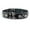 Black, variant on Genuine 1.75" Wide Thick Leather Studded Dog Collar. Fits 21.5"-26" Neck, XLarge Breeds.