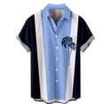 thumbnail image 1 of PEASKJP Big Men's Button down Shirt Mens Henley with Flex Material,Black XXXXL, 1 of 3