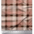 thumbnail image 1 of Soimoi Poly Georgette Fabric Gingham Check Printed Fabric 1 Yard 42 Inch Wide, 1 of 5