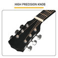 thumbnail image 6 of Tcbosik 38 inch Beginner Acoustic Guitar Kit, Starter Set with Case, Picks, Strings, Capo, Tuner and Strap, Matte Black, 6 of 10