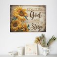 thumbnail image 4 of Farmhouse Sunflower Wall Art Hummingbird Religion Christian Bible Verse Pictures Wall Decor Scripture Quotes Canvas Painting Print Artwork Framed for Living Room Bedroom Bathroom 16"×12", 4 of 6
