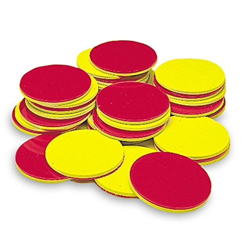 Teaching Resources 10 x 10 Colours 100 counters Counters 16mm Solid 