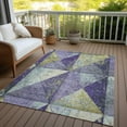 thumbnail image 5 of Addison Rugs Chantille Indoor/Outdoor Transitional Geometric Eggplant Washable Rectangle Rug, 2'6" x 3'10", 5 of 5