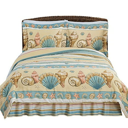 Collections Etc Shoreline Beach Comforter Set Queen Multi