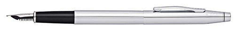 Cross Classic Century Lustrous Chrome W/ Stainless Steel Fine Nib Fountain Pen