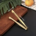 thumbnail image 3 of Kitchen Utensil Set Gold Stainless Mini Service Tongs 6 Inch Tongs Stainless Sugar Cube Tongs Ice Tongs Mini Food Clip Food Bread Clip Sugar Cube Clip Ice Clip Ice Cube Clip, 3 of 5