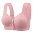 thumbnail image 1 of fheaev Summer Savings Clearance Front Closure Bras For Women Full Coverage Plus Size Bralette Bra Woman Color Thin And Steel Hoop Gathered Breathable Underwear For Daily Bras, 1 of 8