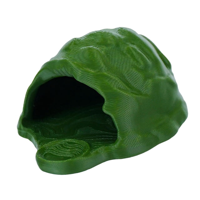 Refugios para reptiles, comedero para reptiles, plato resistente para alimentarlos, decoración de hábitat para ranas, tortugas y dragones barbudos. Verde