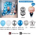 thumbnail image 3 of Juego de 90 piezas de guirnalda de globos con temática de Boss Baby, kit de arco de globos de helio de aluminio para baby shower de recién nacidos, suministros de decoración para fiestas infantiles, 3 of 5