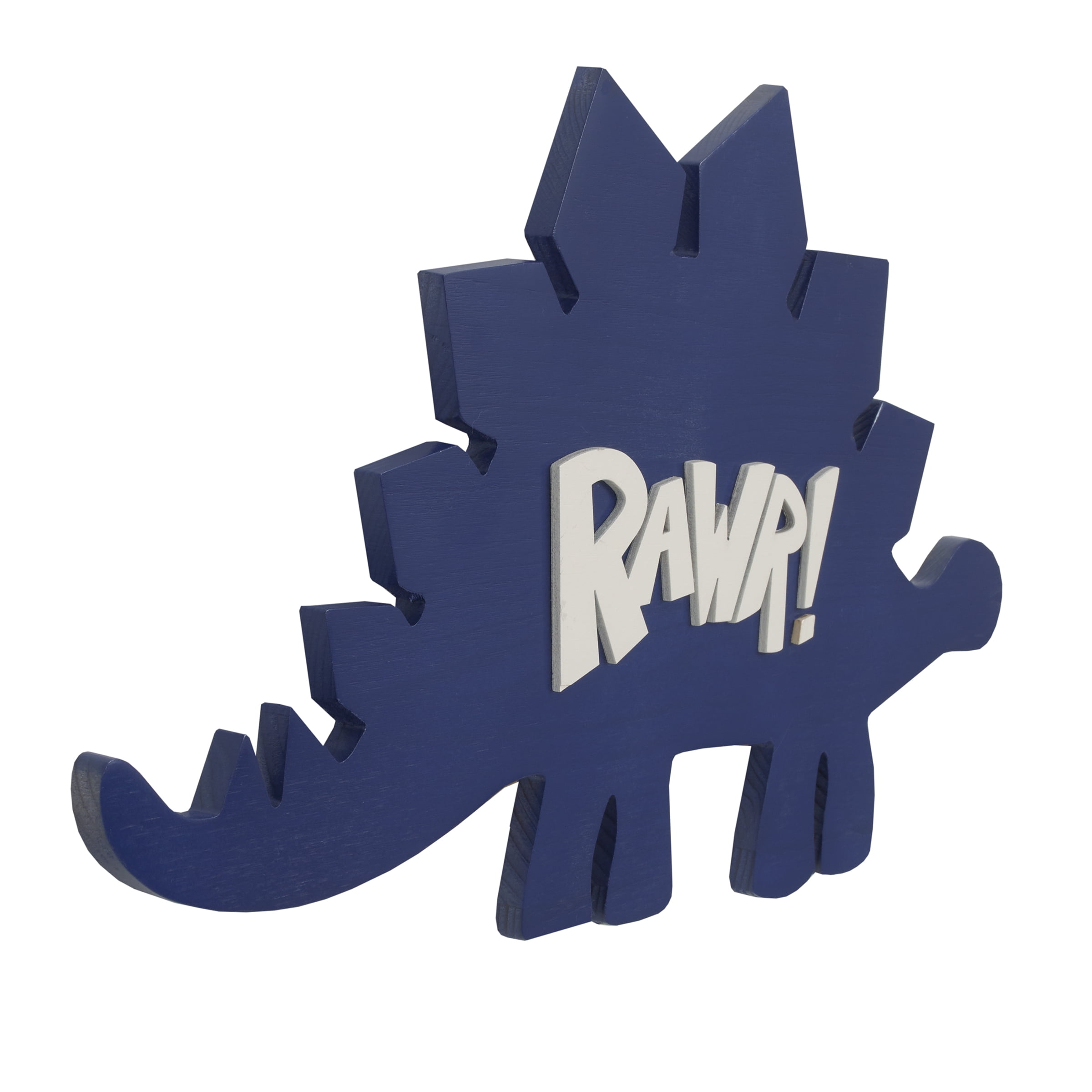 Little Love by NoJo Dinosaur Rawr Blue and White Wood Wall Décor