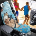 thumbnail image 3 of Uorisanigo Capybara Car Seat Towel Cover Fashion Auto Interior Waterproof Soft Auto Seat Covers Anti-Slip Vehicle Seat Protector Universal Size Fit for Most Cars SUVs Trucks Vans, 3 of 6