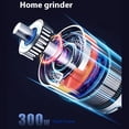thumbnail image 3 of Advancent Molinillos de café eléctricos portátiles de 300 W con cuchillas, molinillos de especias y polvo, molinillos de café en grano con 8 Cocina y Comedor Enchufe europeo, 3 of 6