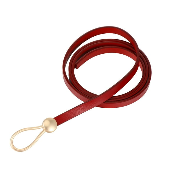 unbranded  Women Fashion Waist Belt for Accessory Dress Belts Student Miss Red