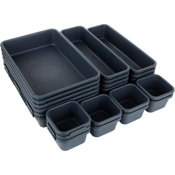 Durable Plastic Drawer Organizer Set, Stay Clutter-Free And Efficiently Organized In Your Home Or Office (24PCS)
