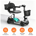 thumbnail image 3 of SACVON 4 Wheel Mobility Scooter for Seniors, with 450 lbs Capacity, 320W Motor, 20 Mile Range, Comfort Swivel Seat, Detachable Dual Baskets, USB Port & LED Light, Silver, 3 of 13