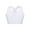 White, variant on CHICTRY Kids Girls Sleeveless Cross Back Sports Bra Gym Yoga Tank Top Swimming Cycling Vest Tops Lavender 10