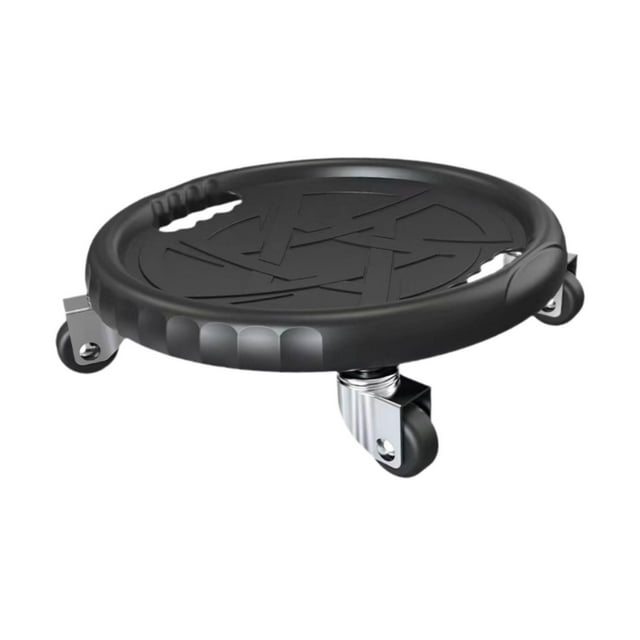 Rodillo de entrenamiento abdominal con disco multifunción y ruedas giratorias de 360 grados. Negro