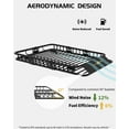 thumbnail image 3 of Towallmark 64 x 39 Inch Roof Rack Basket, Cargo Carrier, SUV Roof Rack, 200LBS Capacity with Cargo Net and Extension for Trucks SUVs Vehicles Camping, 3 of 8