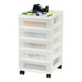 thumbnail image 7 of IRIS 5-Drawer Narrow Plastic Storage Drawer Cart with Organizer Top, White, 7 of 7