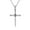 Silver A, variant on Men Women Skull Nail Cross Necklace Stainless Steel Crucifix Pendant Box Chain-Silver C