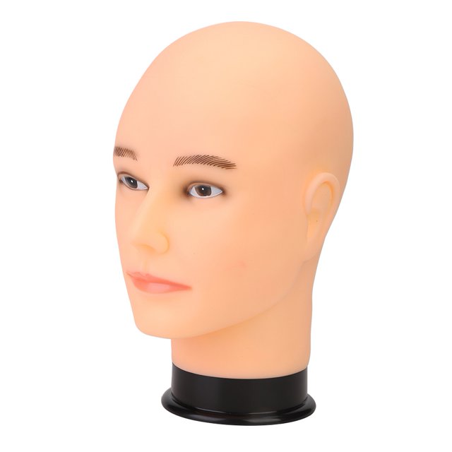 Mannequin pour Homme, Présentoir de Chapeau pour Formation Coiffure Maquillage Coiffeur, Modèle de Perruque Professionnel