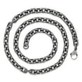 thumbnail image 4 of Invicta Jewelry Men's Rectangular Link Gunmetal Chain Necklace (8.5mm) - 24", 4 of 6