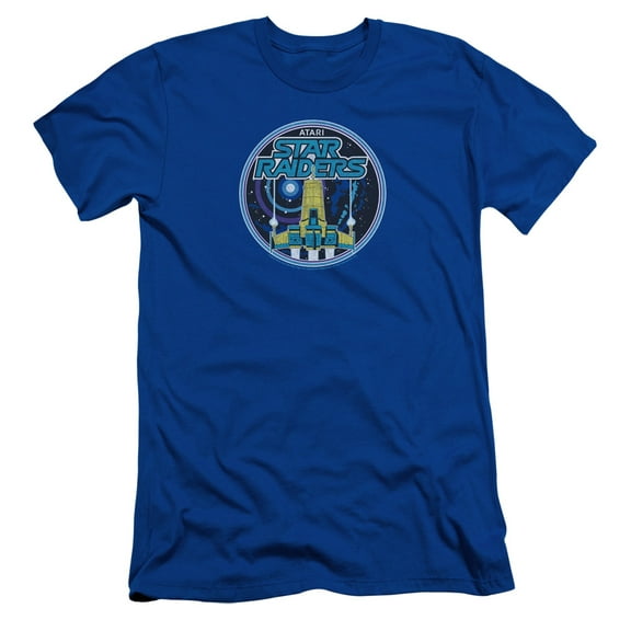Atari Badge S/S Adult 30/1 T-Shirt Royal Blue