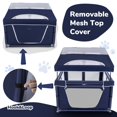 thumbnail image 2 of Parque infantil Dog Playpen Zikopomi 107 cm x 107 cm con almohadilla para orinar para perros pequeño, 2 of 7