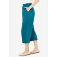 thumbnail image 3 of Woman Within Plus Size Petite 7-Day Knit Capri, 3 of 6