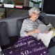 thumbnail image 4 of LHSHID 50th Birthday Gifts for Women Gifts for 50 Year Old Woman 50 Year Old Gifts for Women Men 50th Birthday Gifts Ideas Gifts for 50th Birthday for Women 50th Birthday Decor Blanket 40"x50", 4 of 7