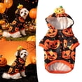 thumbnail image 5 of Halloween Dog Hoodie, Pumpkin Pattern Pet Sweatshirt with Hood for Small and Medium Dogs, Warm Holiday Apparel, 5 of 6